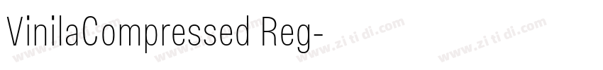 VinilaCompressed Reg字体转换